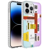 iPhone 14 Pro Kılıf Airbag Kenarlı Renkli Desenli Elegans Kılıf thumbnail 8