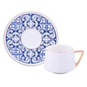 Kahve Fincan Takımı İznik Desen (6 Kişilik 12 Parça) - 1