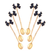 Çay Kaşığı Oasis Siyah Kelebek 6lı - 1