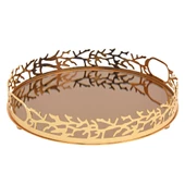 Canba M Gold Yuvarlak Tepsi 34 cm - 1
