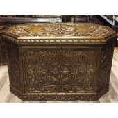 Çeyiz Sandığı Ceviz Ağır El Oyması +Hediyeli+Hızlı Kargo (494347421) - 1