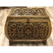 Çeyiz Sandığı    Ceviz Ağır El Oyması Bombeli -Hızlı Kargo (490125913) - 1