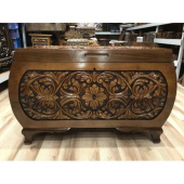 Ceviz El Oyması Bombeli Bohça Sandığı-Hızlı Kargo - 1