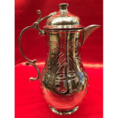 BAKIR EL YAPIMI İŞLEMELİ SÜRAHİ-BAKIR BARDAK HEDİYELİ-HIZLI KARGO - 1