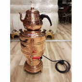 HEDİYELİ ELEKTRİKLİ BAKIR SEMAVER-HIZLI KARGO - 1