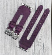 Bouletta Apple Watch Uyumlu Deri Kordon 38-40-41mm Cuff DB G7 - 5