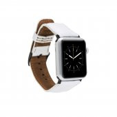 Bouletta Apple Watch Uyumlu Deri Kordon 42-44-45mm F3 Beyaz - 1