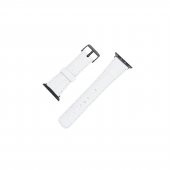 Bouletta Apple Watch Uyumlu Deri Kordon 42-44-45mm F3 Beyaz - 4