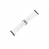 Bouletta Apple Watch Uyumlu Deri Kordon 42-44-45mm F3 Beyaz - 5