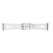Bouletta Apple Watch Uyumlu Deri Kordon BA2 42-44-45mm F3 Beyaz - 4