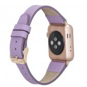 Bouletta Apple Watch Uyumlu Deri Kordon 38-40-41mm Roma CP22 Lila - 1