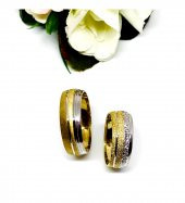 925 Ayar Altın Kaplama Çift Alyans - 1