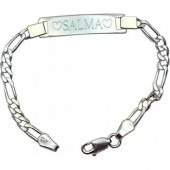 Unisex Bebek Çocuk Isimli Gümüş Bileklik - 1