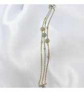 Üç Renk Gümüş Bileklik Özel Gün Hediyesi - 1