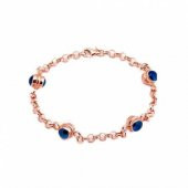 Nazar Boncuklu Gümüş Bileklik - 1