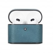 Casquet Apple AirPods 3.nesil Uyumlu Deri Kılıf AA32 Yeşil - 4