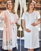 Cossy By Aqua 23170-23172 Pudra Hamile Lohusa Gecelik Sabahlık Tk - 4