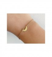 Ay Yıldız Tasarım Gümüş Bileklik Özel Gün Hediyesi - 1