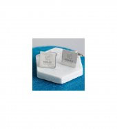 925 Ayar Kişiye Özel İsimli Çizim Tasarım Mimar Kol Düğmesi - 1