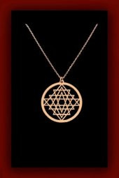 Sri Yantra Kadın Gümüş Kolye - 1