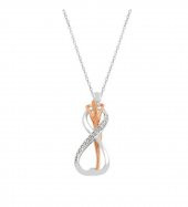 Sonsuz Aşk Gümüş Hediyelik Kadın Kolye - 1