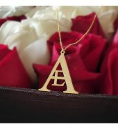 Kişiye Özel İki Harf Gümüş Kolye - 1