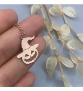 Halloween Model 925 Ayar Unisex Gümüş Kolye - 1