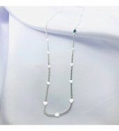 Gurmet Ezme Zincir Model Gümüş Kolye - 1