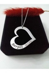Gümüş Isimli Kalp Kolye - 1