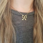 Gümüş Fiyonk Kadın Kolye Özel Gün Hediyesi - 1