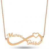 Goldstore 14 Ayar Altın Sonsuzluk İsim Kolye Pnj42261 - 1
