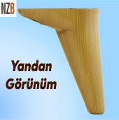 Mobilya Kanepe Sehpa TV Ünitesi Koltuk Ayağı 15 cm Açık Kahverengi Baza Ayak - 6
