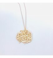 Cennet Annelerin Ayakları Altındadır Hat Yazılı Gümüş Tasarım Kolye - 1