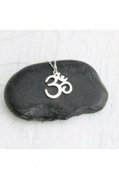 925 Ayar Om Yoga Gümüş Kolye - 1