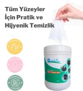 Islak Kova Mendil 150 Adet Ekonomik - Dezenfektanlı Alkol Bazlı, Limon Kokulu - 2