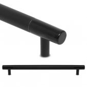 Çekmece Dolap Kapak Kulpu Kulbu 224 mm Mat Siyah Kulp - 1