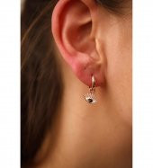 Siyah Taşlı Göz Küpe - 1