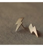 Harry Potter Model 925 Ayar Gümüş Unisex Küpe - 1