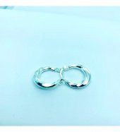 Burgu Model 925 Ayar Gümüş Kadın Küpe Özel Gün Hediyesi - 1