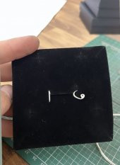 Arapça Harf Model 925 Ayar Gümüş Kadın Küpe - 1