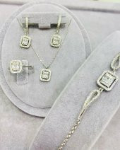 925 Ayar Baget Set Model Kadın Özel Gün Hediyesi - 1