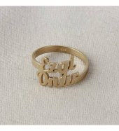 Kişiye Özel İsim Gümüş Yüzük - 1