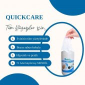 QUICKCARE Dezenfektanlı Yüzey Temizlik Havlusu 72 Yaprak, Kova Mendil Beyaz Sabun Kokulu - 1