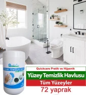 Islak Kova Mendil 72 Adet  - Hijyenik, Beyaz Sabun Kokulu - 3