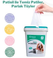 Kedi Köpek Için Hijyenik Tüy Ve Pati Temizleme Islak Kova Mendil 400 Adet Eko - 1