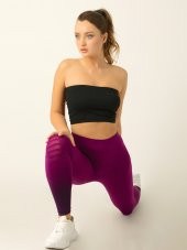 Macrophylla Yüksek Bel Toparlayıcı Seamless Spor Tayt - 11