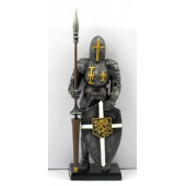 WISE Veronese Serisi-Wise Mitoloji & Tarih-MIZRAKLI KALKANLI ORTAÇAĞ SAVAŞÇI-13*4*3 CM. - 1
