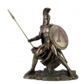 WISE Veronese Serisi-Wise Mitoloji & Tarih-MIZRAKLI LEONIDAS-26.5*17*34 CM. - 1