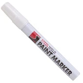 Steelweld Markalama Kalemi Markör Kalıcı İşaretleyici Marker Beyaz Kalem Metal Plastik Cam - 3