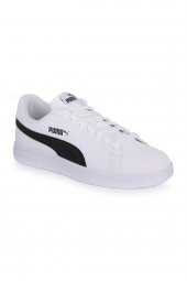 PUMA SMASH V2  ERKEK SPOR AYAKKABI BEYAZ-SİYAH - 1